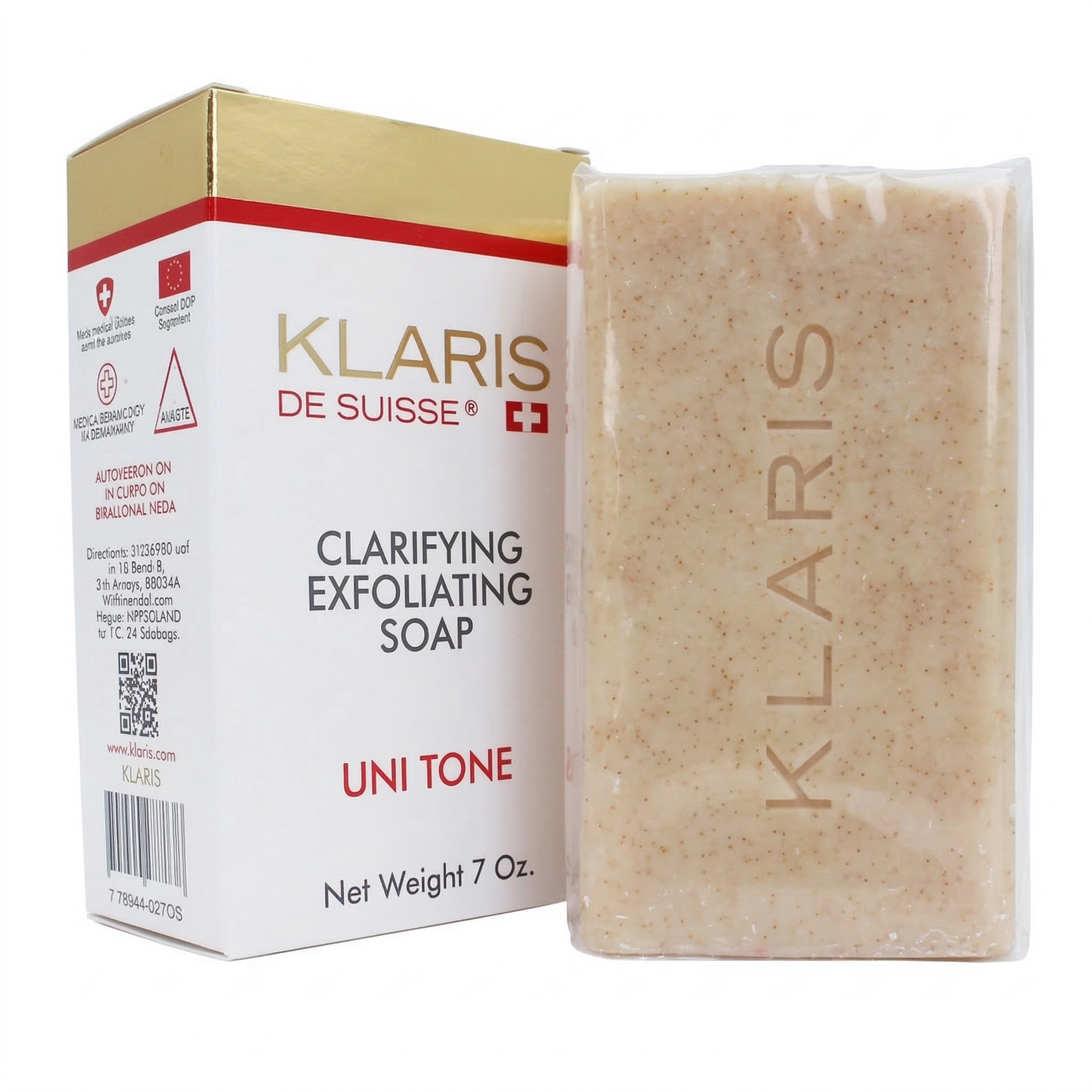 Klaris de Suisse Exfoliating Soap